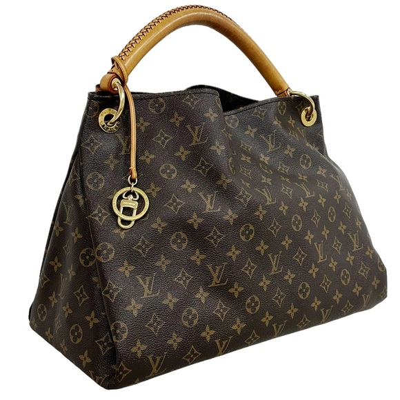 Louis Vuitton Artsy MM Monogram Canvas Leather Tote Shoulder Bag Purse Handbag - Picture 4 of 16